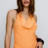 Drapiertes Minikleid