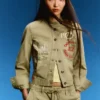 Ed Hardy X Bershka Bestickte Jacke Ed Hardy X Bershka Bestickte Jacke