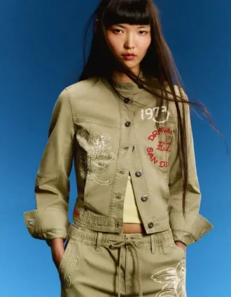 Ed Hardy X Bershka Bestickte Jacke