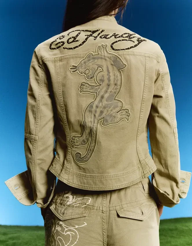 Ed Hardy X Bershka Bestickte Jacke Ed Hardy X Bershka Bestickte Jacke