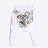 Ed Hardy X Bershka Hoodie mit Print – Damen Ed Hardy X Bershka Hoodie mit Print – Damen