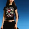 Ed Hardy X Bershka Kurzarm-T-Shirt mit Print