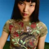 Ed Hardy X Bershka Kurzarm-T-Shirt mit Print