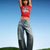 Ed Hardy X Bershka Kurzarm-T-Shirt mit Print