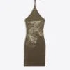 Ed Hardy X Bershka Neckholder-Minikleid Ed Hardy X Bershka Neckholder-Minikleid