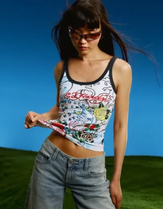 Ed Hardy X Bershka Tanktop mit Print
