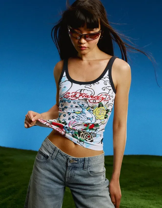 Ed Hardy X Bershka Tanktop mit Print Ed Hardy X Bershka Tanktop mit Print