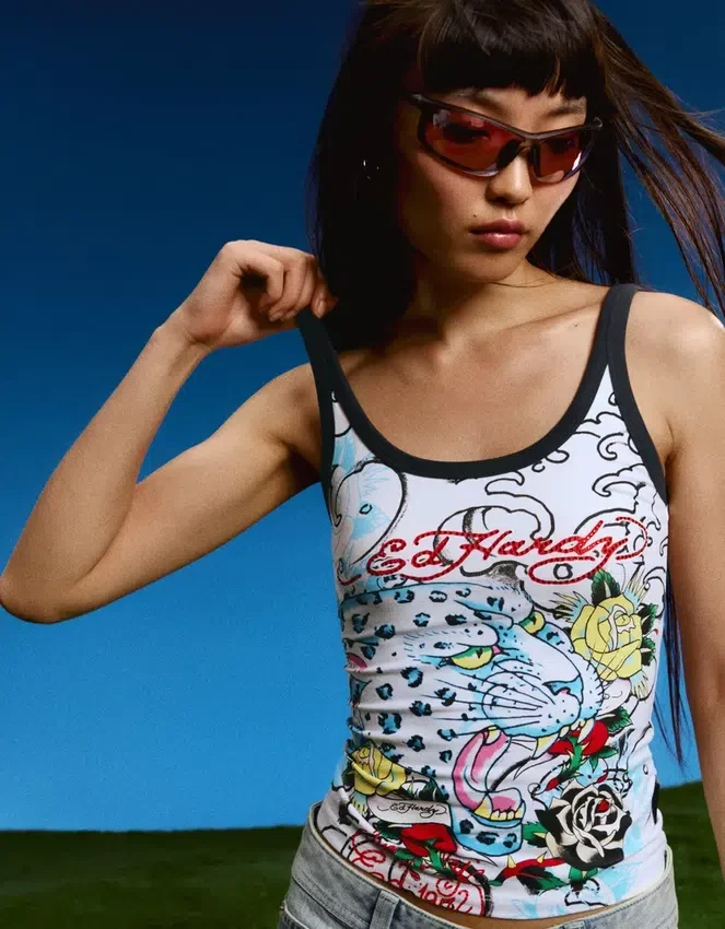 Ed Hardy X Bershka Tanktop mit Print Ed Hardy X Bershka Tanktop mit Print