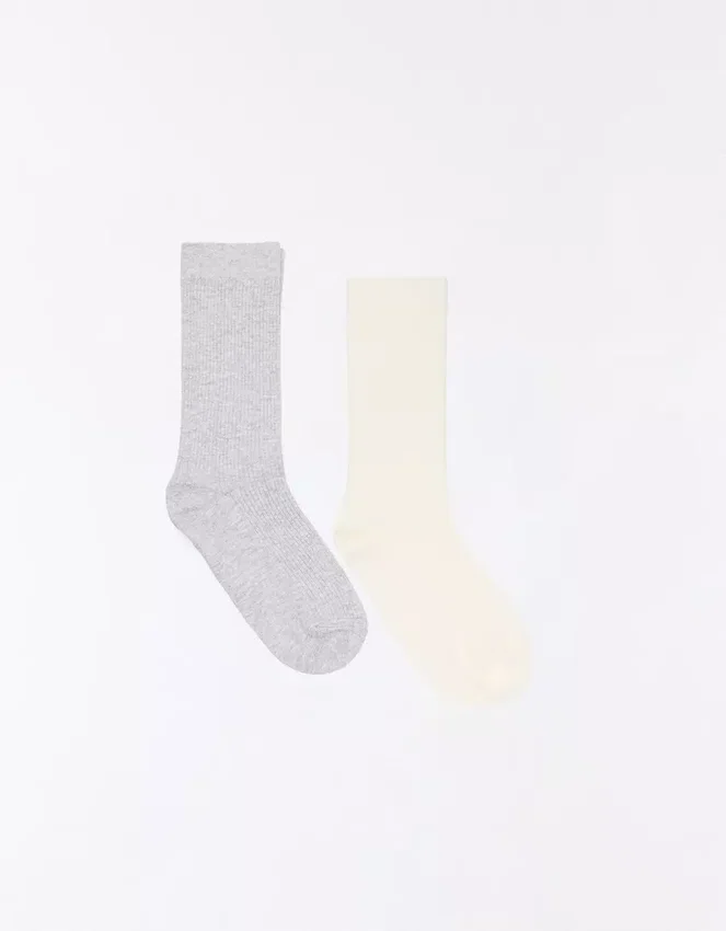 Einfache gerippte Socken – Damen Einfache gerippte Socken – Damen