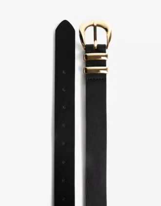 Faux Leather-Gürtel mit Schnalle – Accessoires