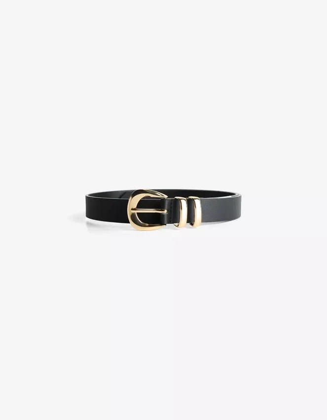 Faux Leather-Gürtel mit Schnalle – Accessoires Faux Leather-Gürtel mit Schnalle – Accessoires