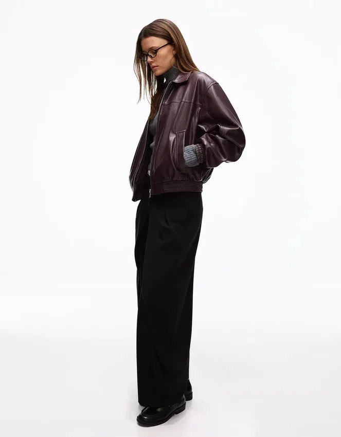 Faux Leather-Jacke – Jacken und Trenchcoats Faux Leather-Jacke – Jacken und Trenchcoats
