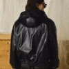 Faux Leather-Jacke mit Kapuze – Jacken