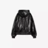 Faux Leather-Jacke mit Kapuze – Jacken