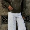 Faux Leather-Jacke mit Revers – Jacken und Trenchcoats Faux Leather-Jacke mit Revers – Jacken und Trenchcoats