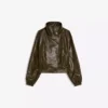 Faux Leather-Jacke mit Revers – Jacken und Trenchcoats Faux Leather-Jacke mit Revers – Jacken und Trenchcoats