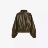Faux Leather-Jacke mit Revers – Jacken und Trenchcoats Faux Leather-Jacke mit Revers – Jacken und Trenchcoats