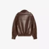 Faux Leather-Jacke mit Stehkragen