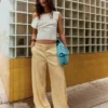 Fließende gestreifte Hose – Damen Fließende gestreifte Hose – Damen
