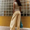 Fließende gestreifte Hose – Damen Fließende gestreifte Hose – Damen