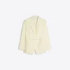 Fließender Blazer mit Kordelzug – Jacken und Trenchcoats Fließender Blazer mit Kordelzug – Jacken und Trenchcoats
