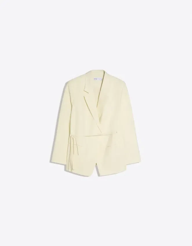 Fließender Blazer mit Kordelzug – Jacken und Trenchcoats Fließender Blazer mit Kordelzug – Jacken und Trenchcoats