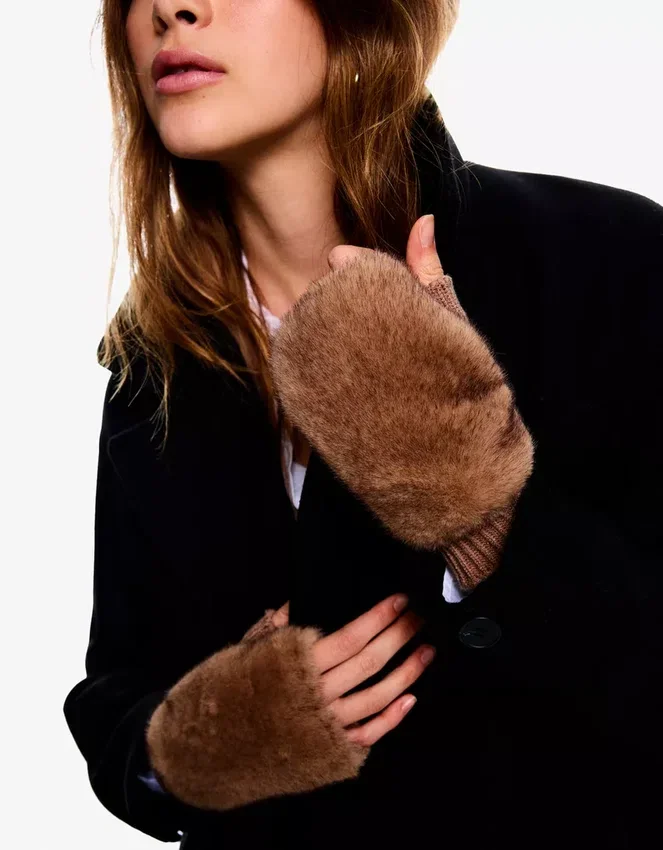 Fäustlinge aus Kunstpelz – Accessoires Fäustlinge aus Kunstpelz – Accessoires