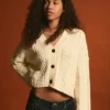 Geflochtene rustikale Strickjacke – Pullover und Strickjacken