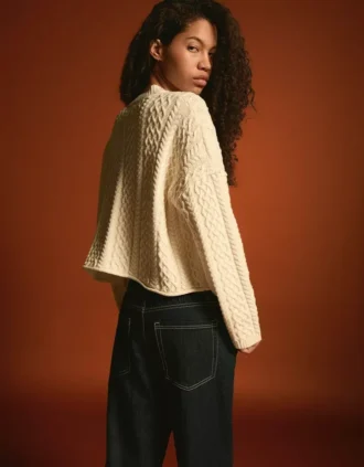Geflochtene rustikale Strickjacke – Pullover und Strickjacken Geflochtene rustikale Strickjacke – Pullover und Strickjacken