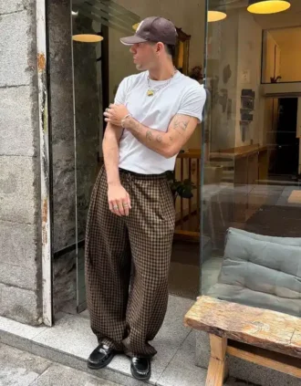 Gekarierte Jogger-Hose