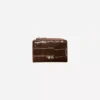 Gepolsterte Handtasche mit Tierprint in Lackoptik – Accessoires