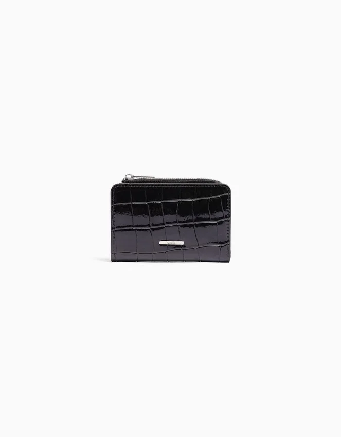 Gepolsterte Handtasche mit Tierprint in Lackoptik – Accessoires Gepolsterte Handtasche mit Tierprint in Lackoptik – Accessoires