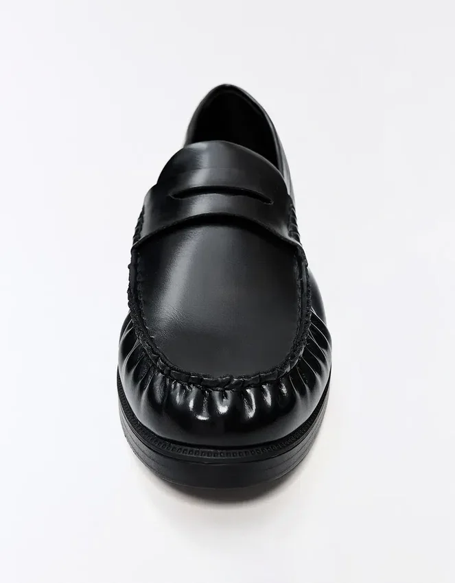 Geraffte Loafer – Business Schuhe – Herren Geraffte Loafer – Business Schuhe – Herren