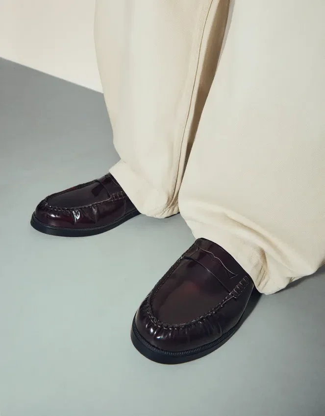 Geraffte Loafer – Business Schuhe Geraffte Loafer – Business Schuhe