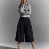 Gestreifte Culottes-Bermudashorts Gestreifte Culottes-Bermudashorts