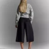 Gestreifte Culottes-Bermudashorts Gestreifte Culottes-Bermudashorts