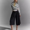 Gestreifte Culottes-Bermudashorts Gestreifte Culottes-Bermudashorts
