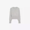 Gestreifte Jacke mit Rundhalsausschnitt und Knöpfen – Pullover und Strickjacken Gestreifte Jacke mit Rundhalsausschnitt und Knöpfen – Pullover und Strickjacken