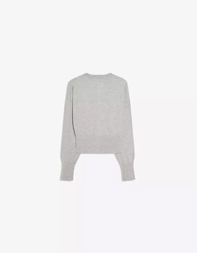 Gestreifte Jacke mit Rundhalsausschnitt und Knöpfen – Pullover und Strickjacken Gestreifte Jacke mit Rundhalsausschnitt und Knöpfen – Pullover und Strickjacken