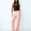 Gestreifte Leinen-Hose