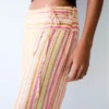 Gestreifte Leinen-Hose