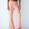 Gestreifte Leinen-Hose