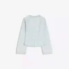 Gestreifte Peplum-Denim-Jacke – Jacken und Trenchcoats Gestreifte Peplum-Denim-Jacke – Jacken und Trenchcoats