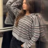 Gestreifter Pullover mit Polokragen Gestreifter Pullover mit Polokragen