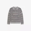 Gestreifter Pullover mit Polokragen Gestreifter Pullover mit Polokragen