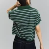 Gestreifter Pullover mit Polokragen – Tops und Bodys Gestreifter Pullover mit Polokragen – Tops und Bodys