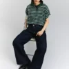 Gestreifter Pullover mit Polokragen – Tops und Bodys Gestreifter Pullover mit Polokragen – Tops und Bodys