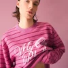 Gestreifter Pullover mit Rundhalsausschnitt – Pullover und Strickjacken – Herren Gestreifter Pullover mit Rundhalsausschnitt – Pullover und Strickjacken – Herren