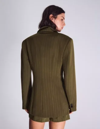 Gestreifter Zweireiher-Blazer – Jacken und Trenchcoats