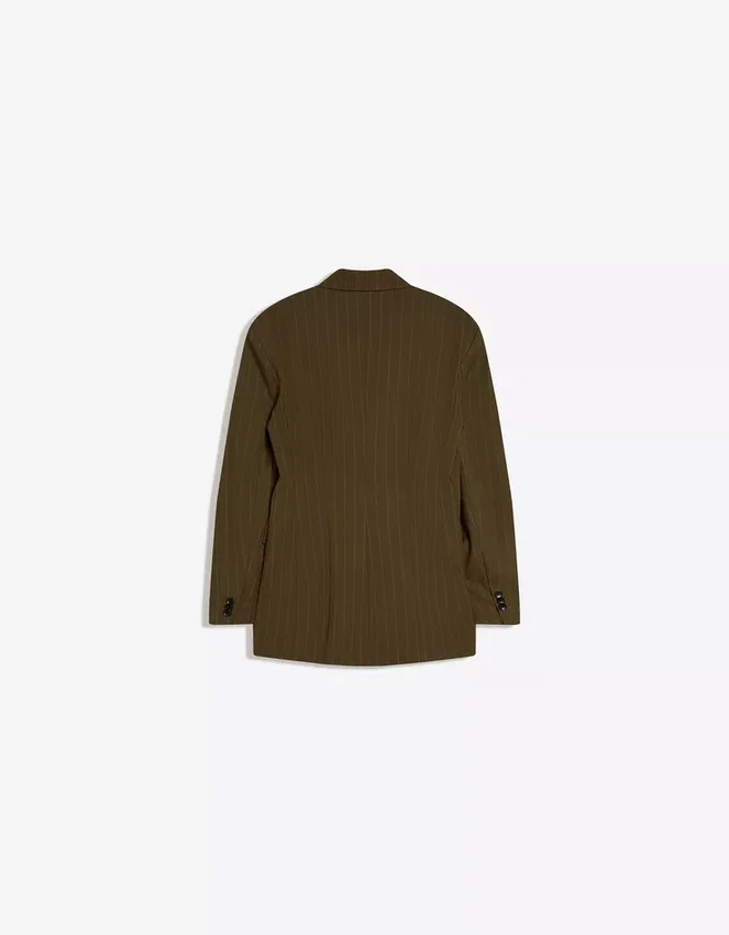 Gestreifter Zweireiher-Blazer – Jacken und Trenchcoats Gestreifter Zweireiher-Blazer – Jacken und Trenchcoats